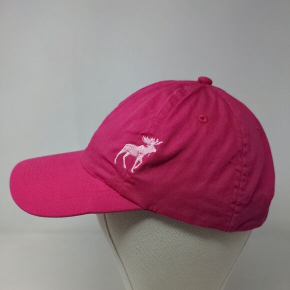 Perrin Women's Strapback Hat Pink Embroidered Northwoods Minnesota Logo Cotton - Picture 3 of 7
